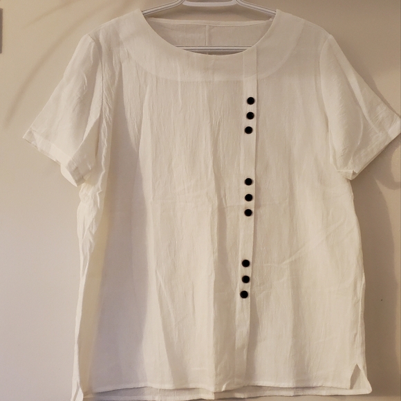 White 100% Cotton Shirt - Picture 1 of 3